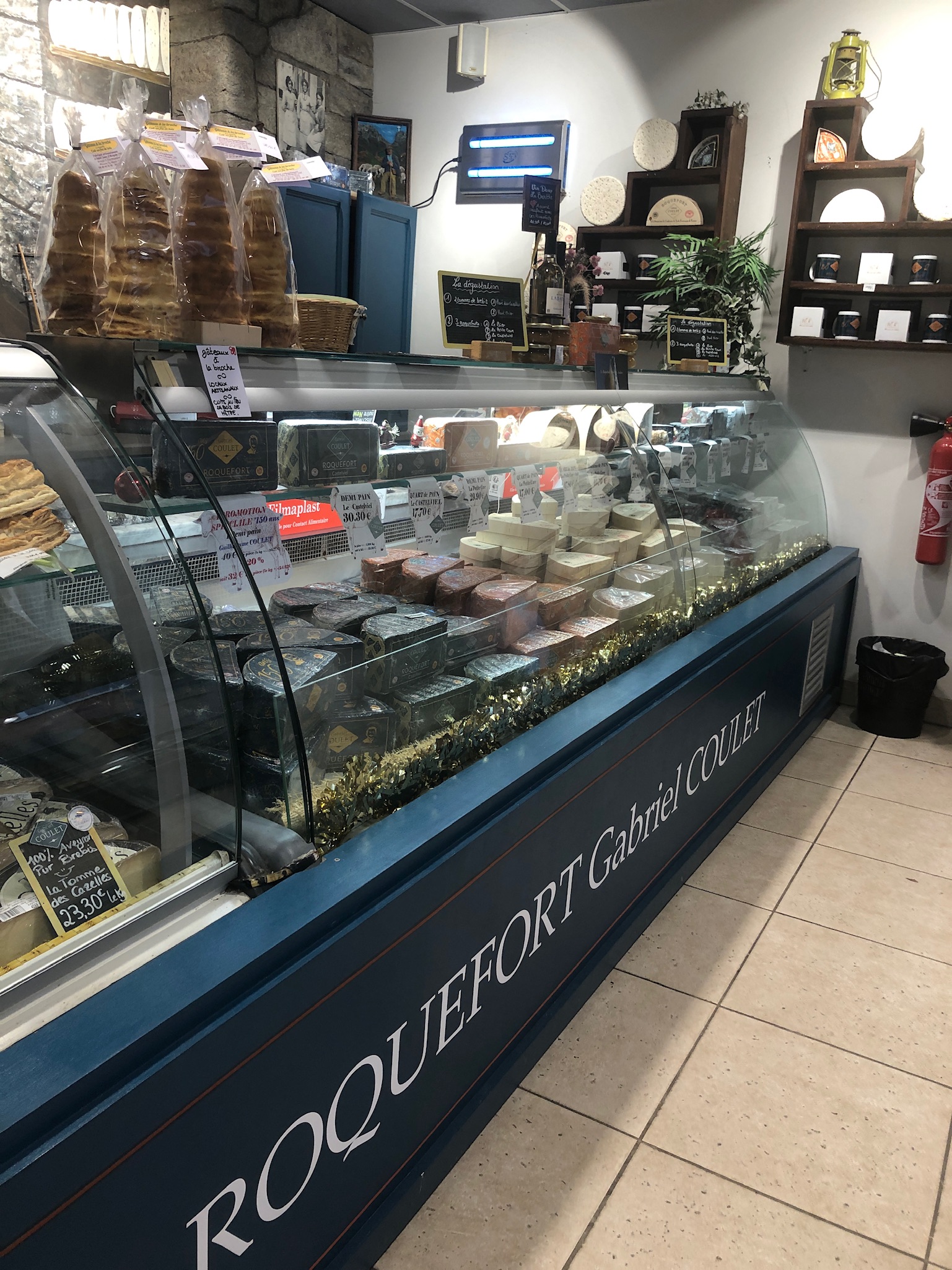 cheese counter at Gabriel Coulet